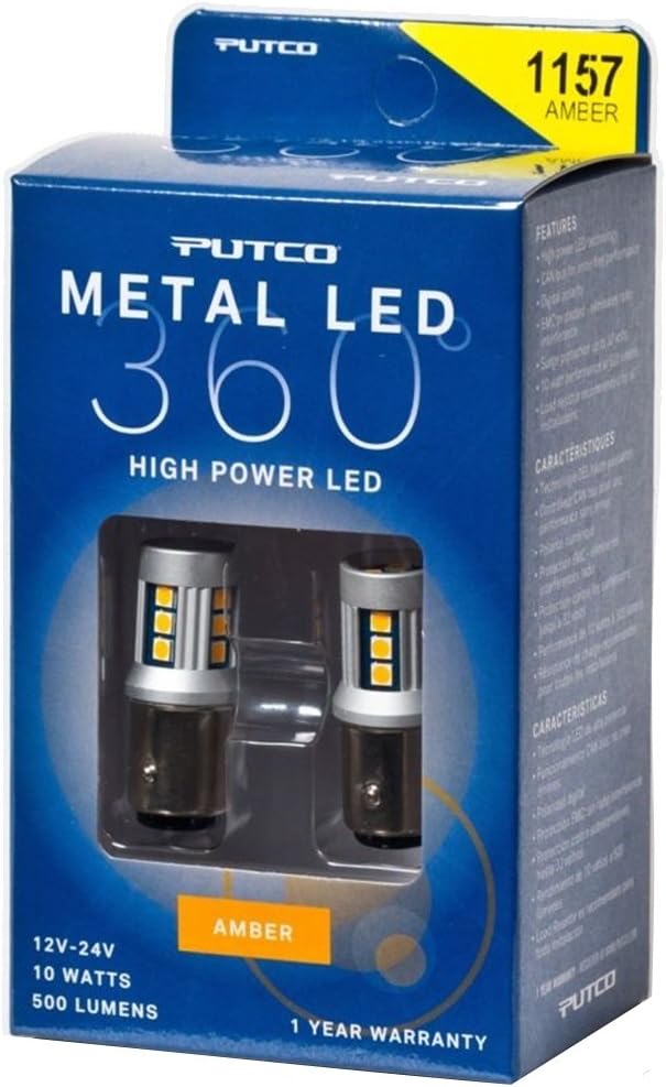 Putco 341157A-360 Metal LED Bulb, 1 Pack