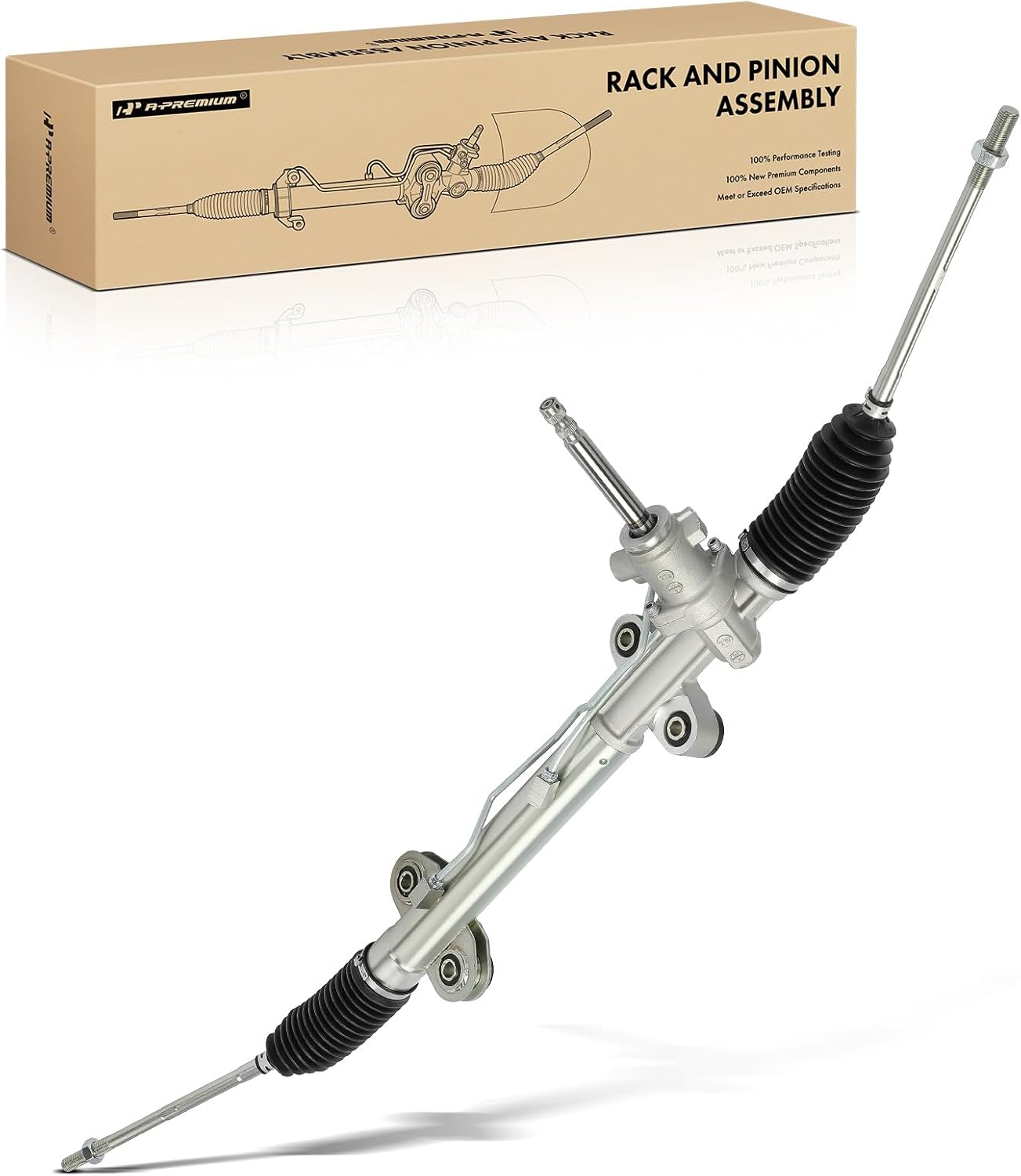 A-Premium - Hydraulic Power Steering Rack and Pinion Compatible with Mitsubishi Eclipse 2006-2012
