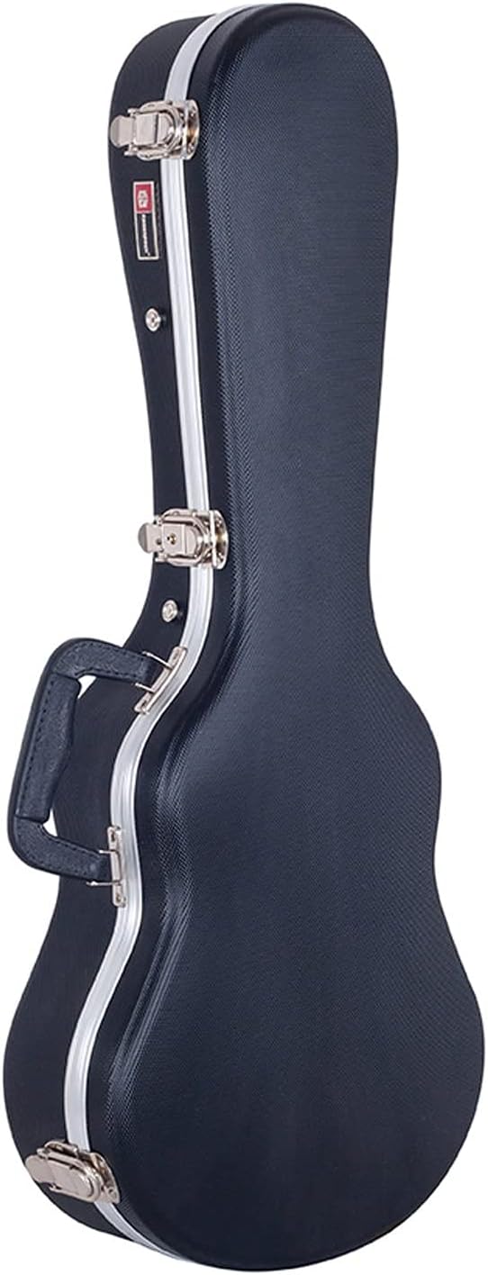 Crossrock CRA860BU Baritone Ukulele, ABS Molded Hard Backpack Case, Black (CRA860BUBK)