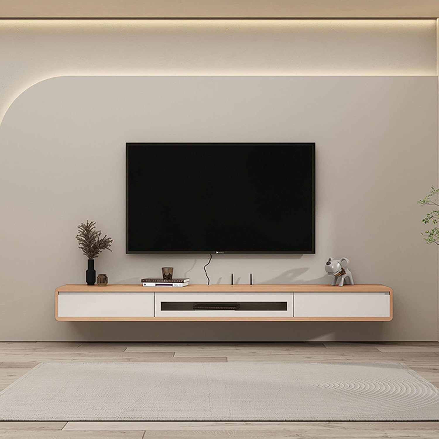 Wall Cabinet TV Shelf TV Stands Wall Mounted TV Cabinet Wall Shelf Floating Shelves TV Storage Shelf Wall Unit Decor TV Media Console TV Box Set top Box Shelf Wall Mount Corner Shelves