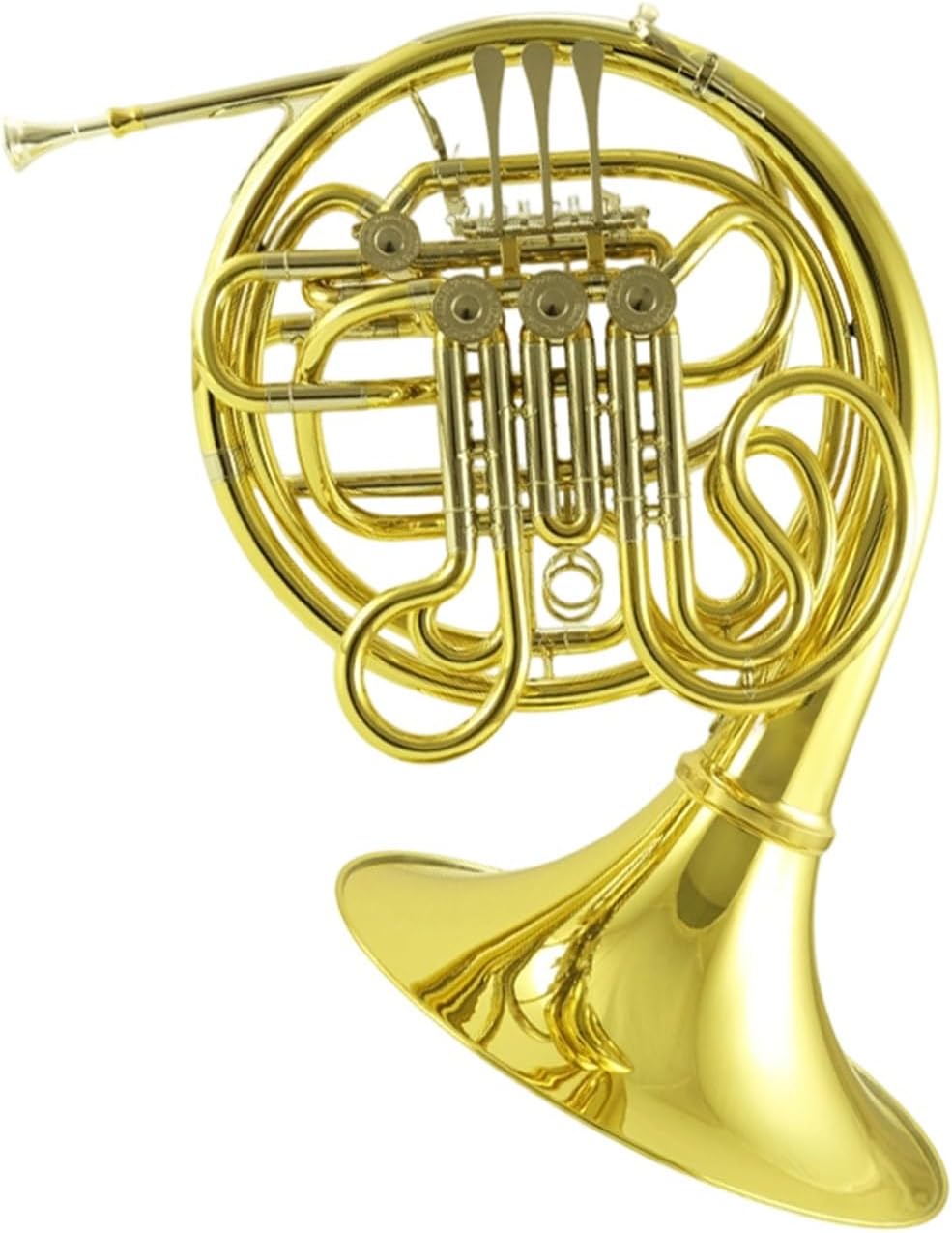 4 Key French Horn French Horn Brass Instrument Four Key Double Row Split B Flat To F Key Suitable For Adult Beginners(2)