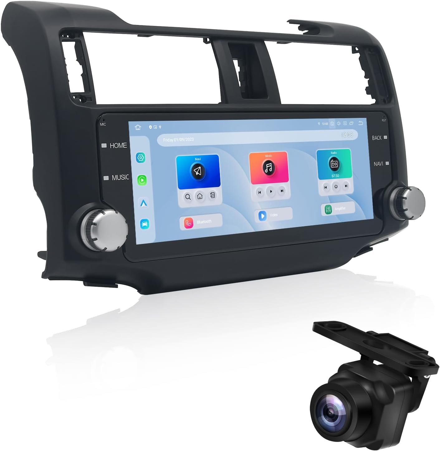 Dasaita 8GB+256GB Head Unit for Toyota 4Runner 2010-2023 with 1080P Backup Camera, 10.25