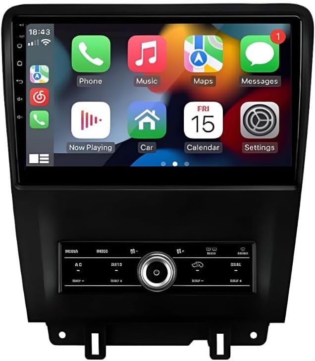 10.1 inch Car Radio Suitable for Ford Mustang 2009-2014 | CarPlay/Android Auto/WiFi/DSP/5G/DAB+, Android Car Radio, Touchscreen Multimedia System, 2GB/32GB 8CORE Carplay Screen