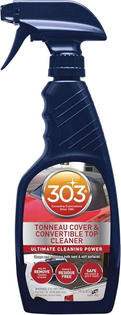 303 Products-30571 Tonneau Cover and Convertible Top Cleaner - Vinyl and Fabric Top Cleaner, 16 fl. oz., (Pack of 6)