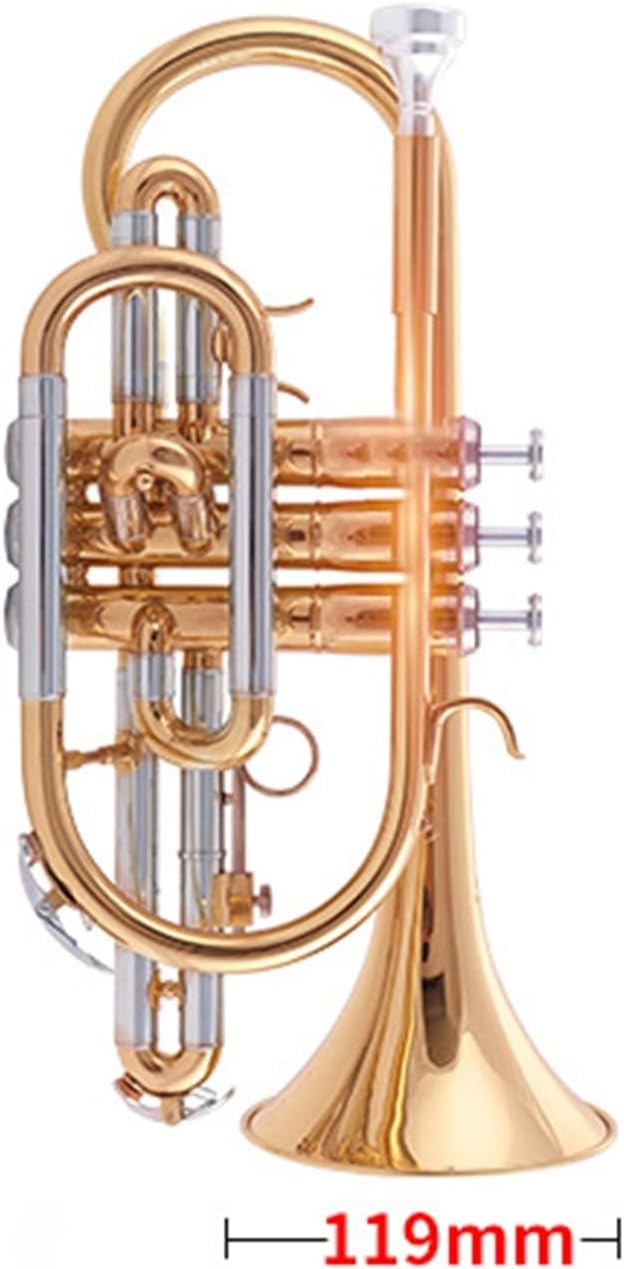 Cornet Trumpet Lacquer Gold B Key Professional Musical Instrument