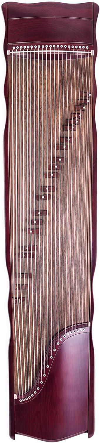 Chinese Zither, Guzheng, Chinese Instrument, Gu Zheng, Handcarved Aged Wood, 20-Yr Artisan Crafted, Natural Sound