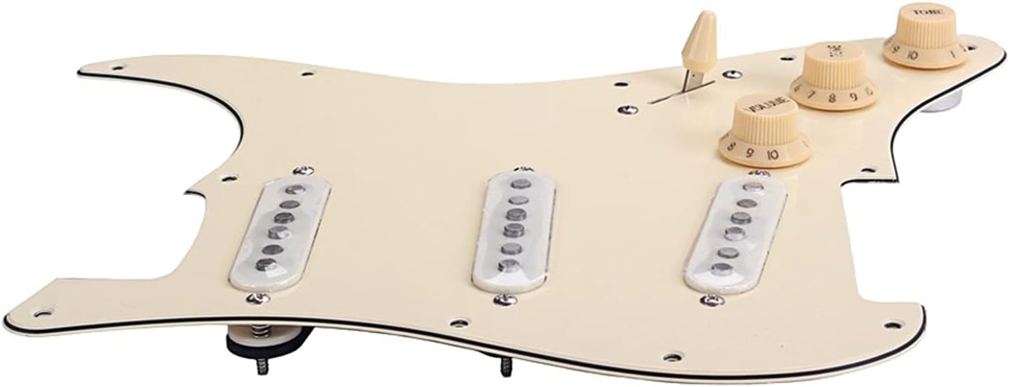 Pickguard Pre-Wired Prewired Loaded SSS Pickguard Alnico V Single Coil Pickups for Electric Guitar Parts