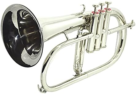 Bb Flat SILVER NICKLE Flugel Horn With Free Hard Case+Mouthpiece