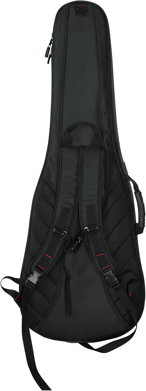 Gator Cases 4G Series Gig Bag For Electric Guitars With Adjustable Backpack Straps, Fits Most Stratocaster and Telecaster Style Guitars (GB-4G-ELECTRIC)