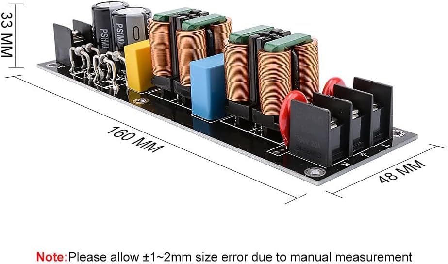 2000W 15A EMI Power Filter Module AC110V-265V High Efficiency Power Supply Filter DIY Audio Sound Home Amplifiers
