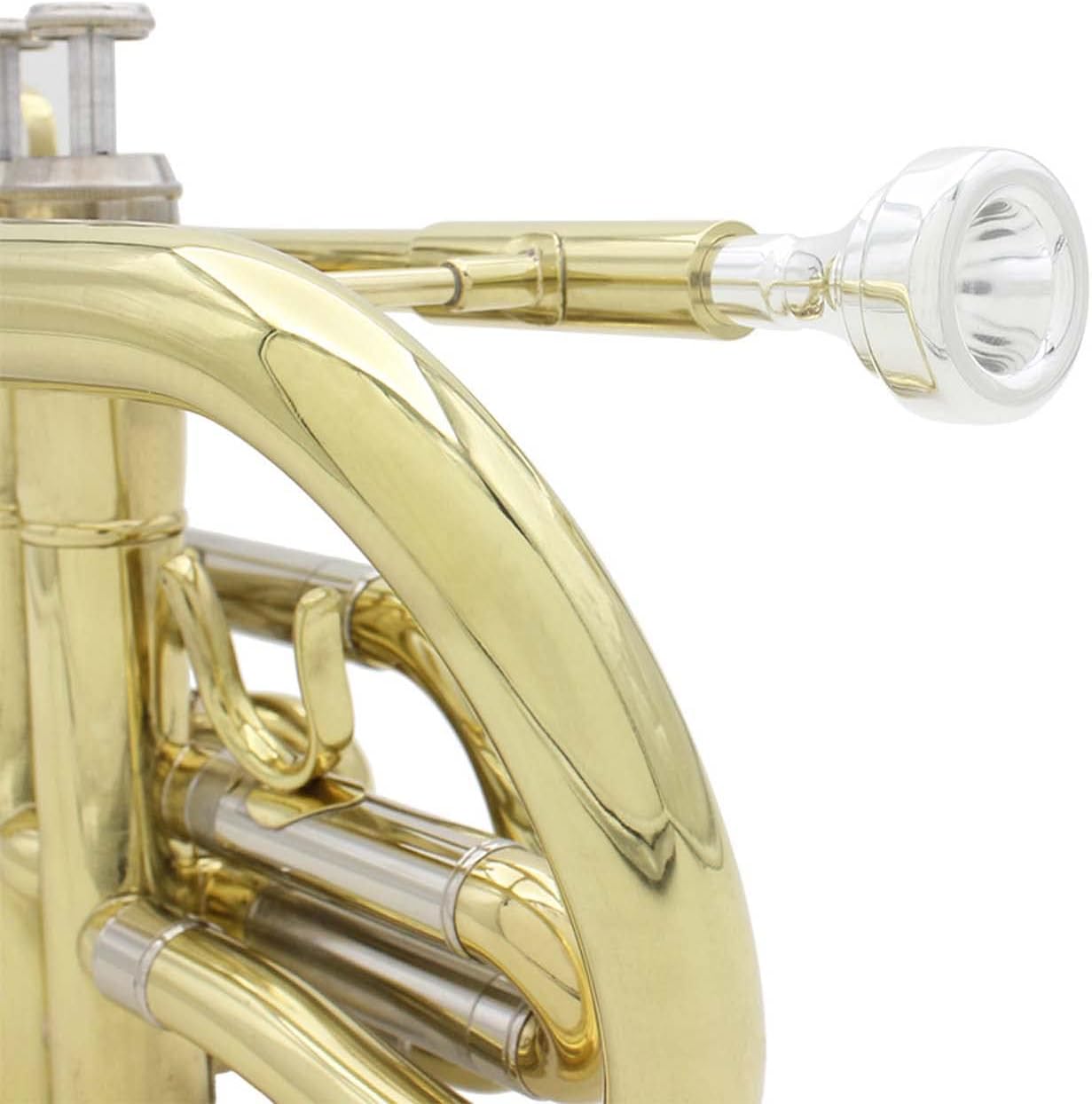 Professional Bb Flat Cornet Brass Instrument with Carrying Case Gloves Cleaning Cloth Brushes