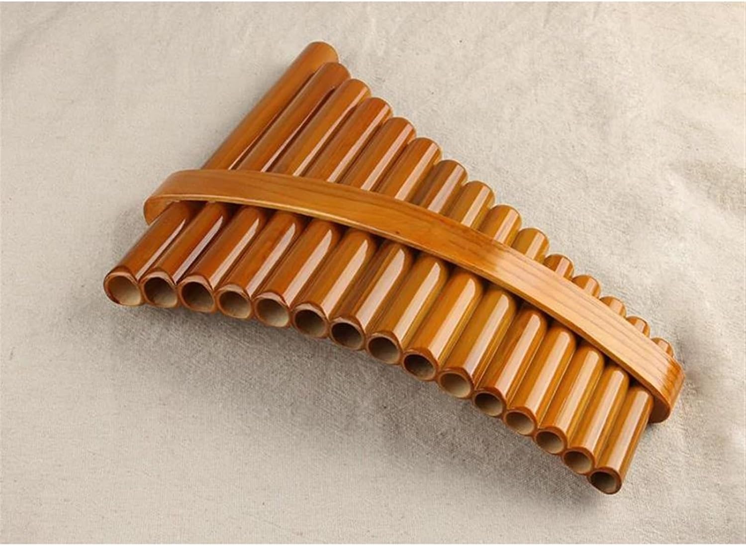 Chinese Traditional Musical Instrument 15 Pipes Pan Flute C Key Pan Pipes Woodwind Instrument (Color : Left)