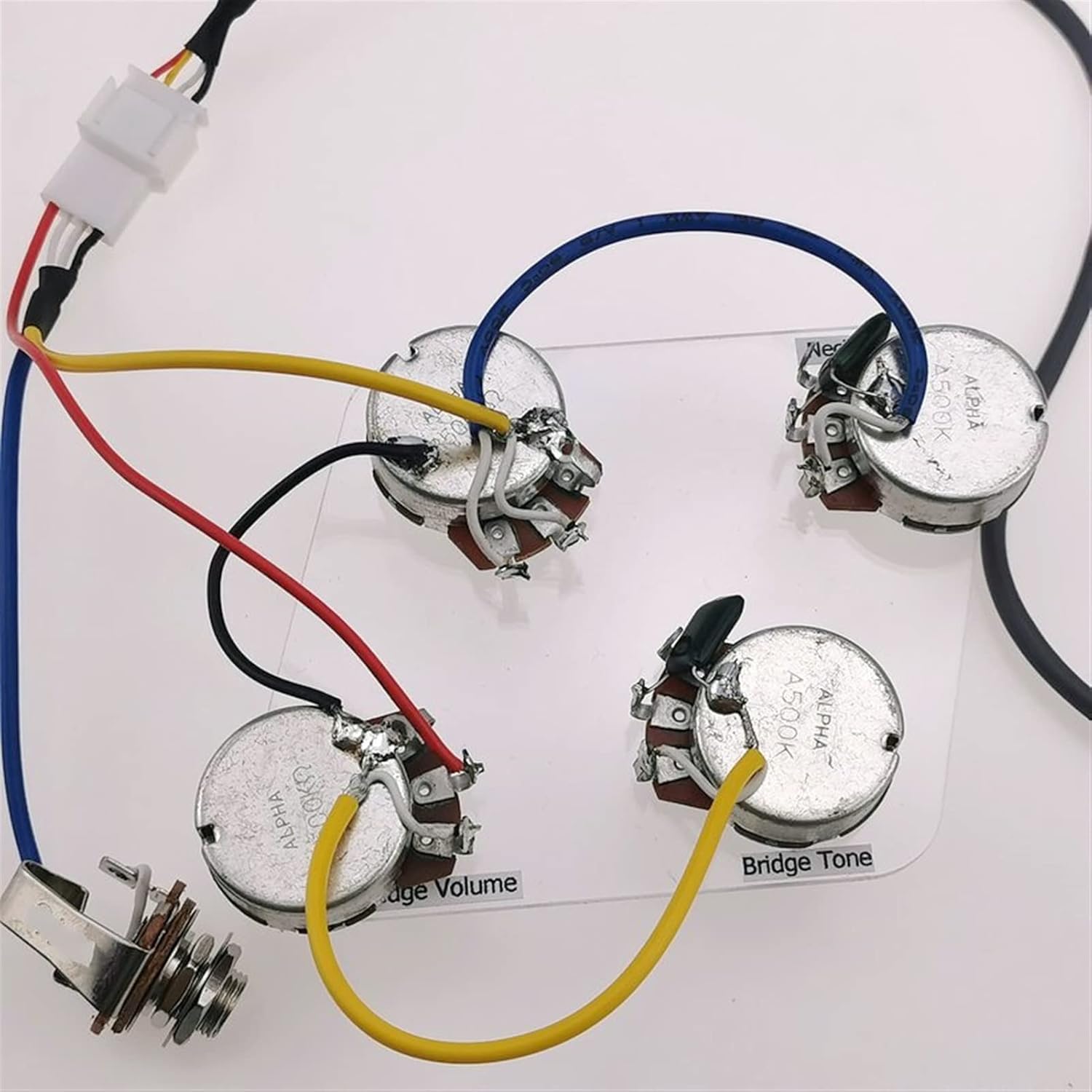 KESHUO Standard Electric Guitar Kit Gold Cover with Wire Harness Humbucker Pickup Pickup Part (Color : Gold with Wiring1)