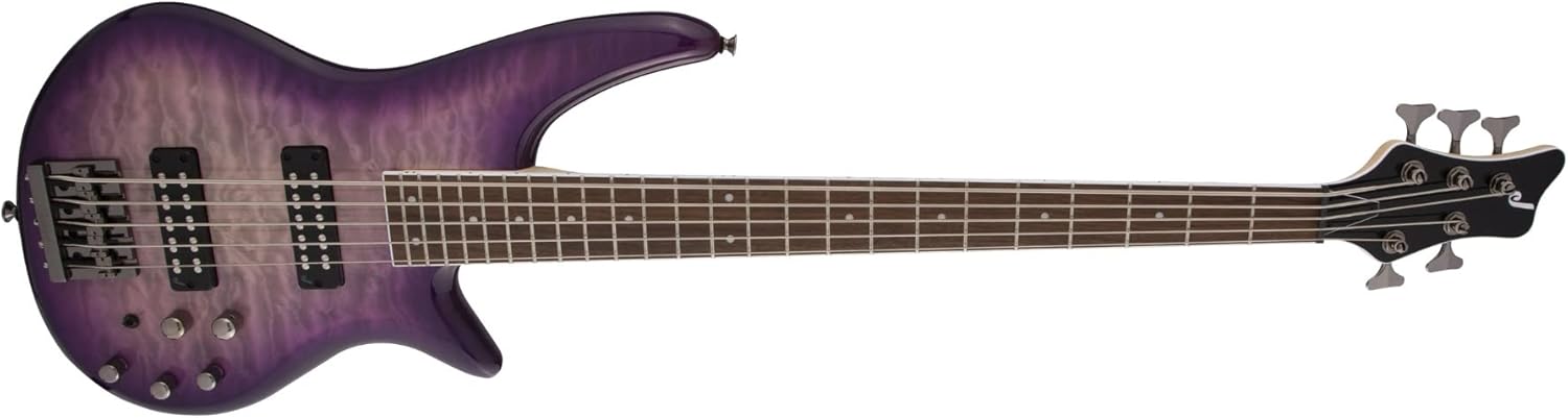 Jackson JS Series 5-String Spectra Bass JS3QV, Purple Phaze, Laurel Fingerboard