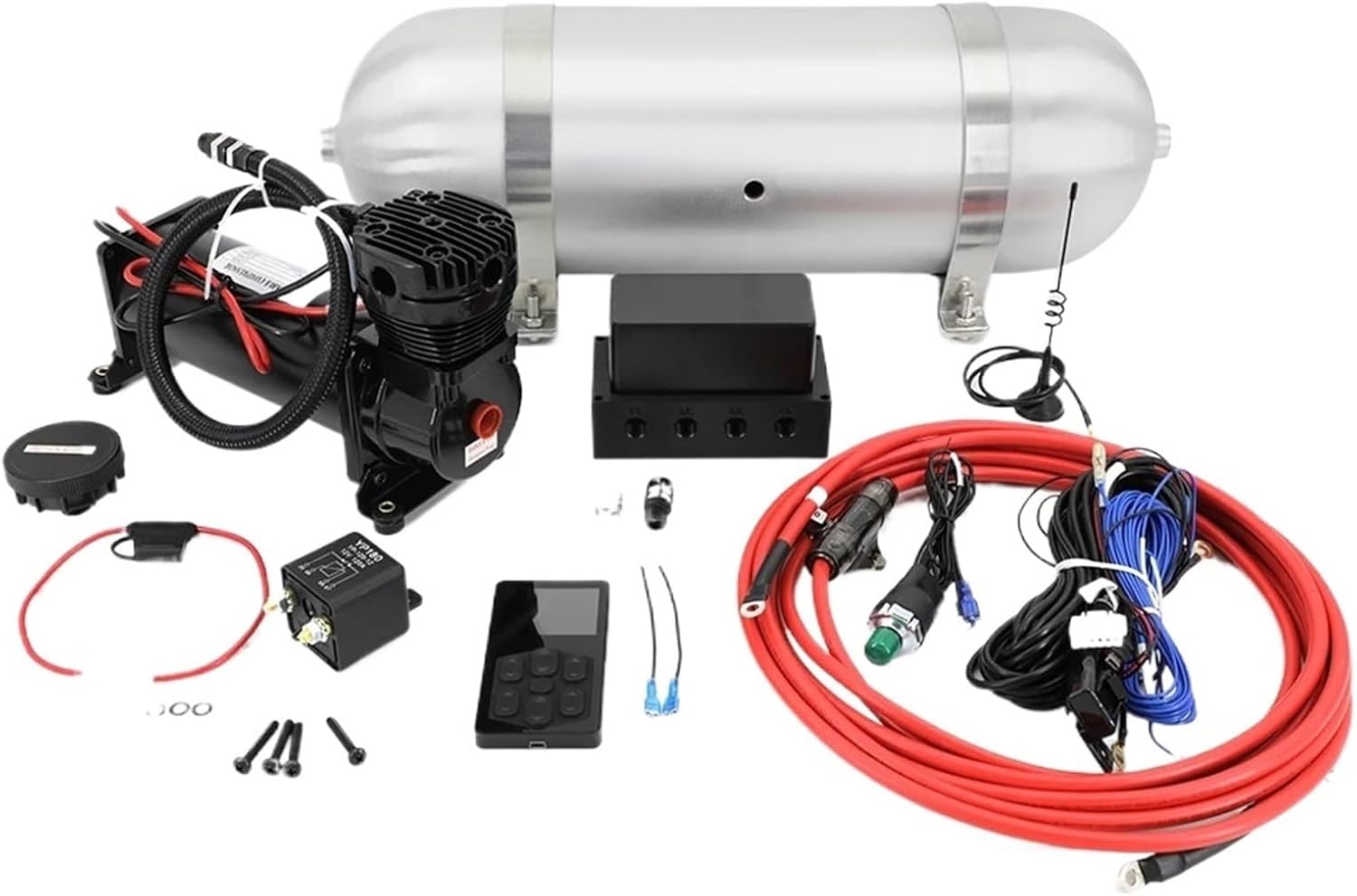 Car Air Ride Management Kit - Electronic Air Suspension System with 3 Gallon Tank & 480C Compressor