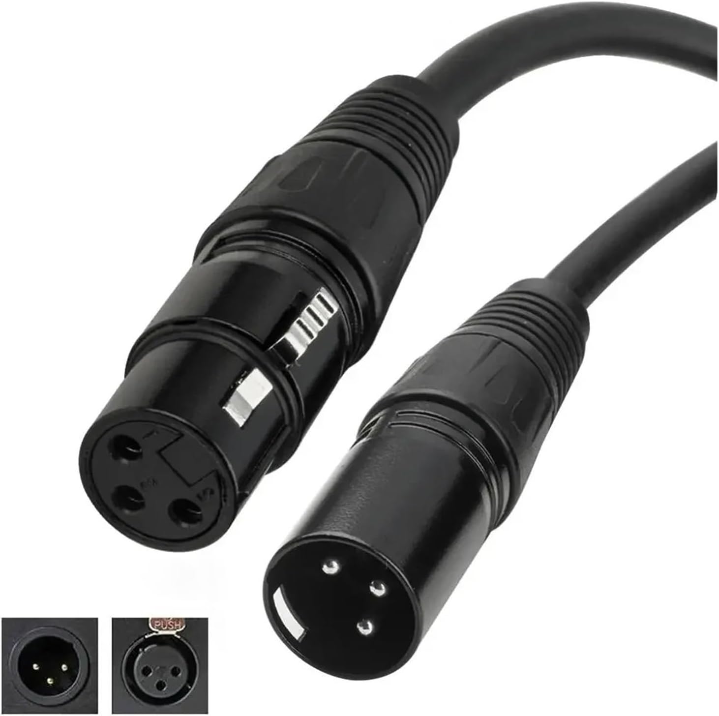 Cable Male to Female/Male M/F OFC Audio Cable Shielded Compatible Microphone Mixer Femlae to Female F/F 1m 1.8m / 5m 10m 15m 20m(Female to Female,20m)