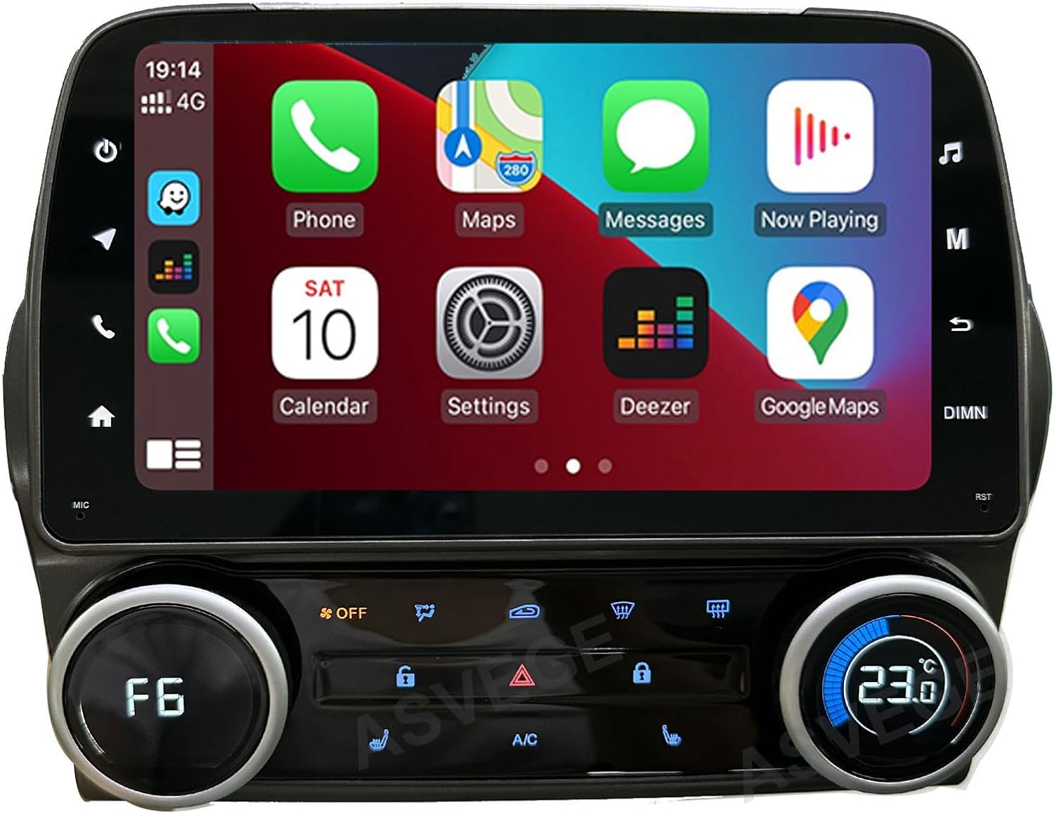 Car Stereo Radio for Chevrolet Camaro 2010-2015 Radio Upgrade with AC Panel Touch Screen with Carplay & Android Auto SWC DSP 4G WiFi GPS Navigation in Dash Head Unit Multimedia Player
