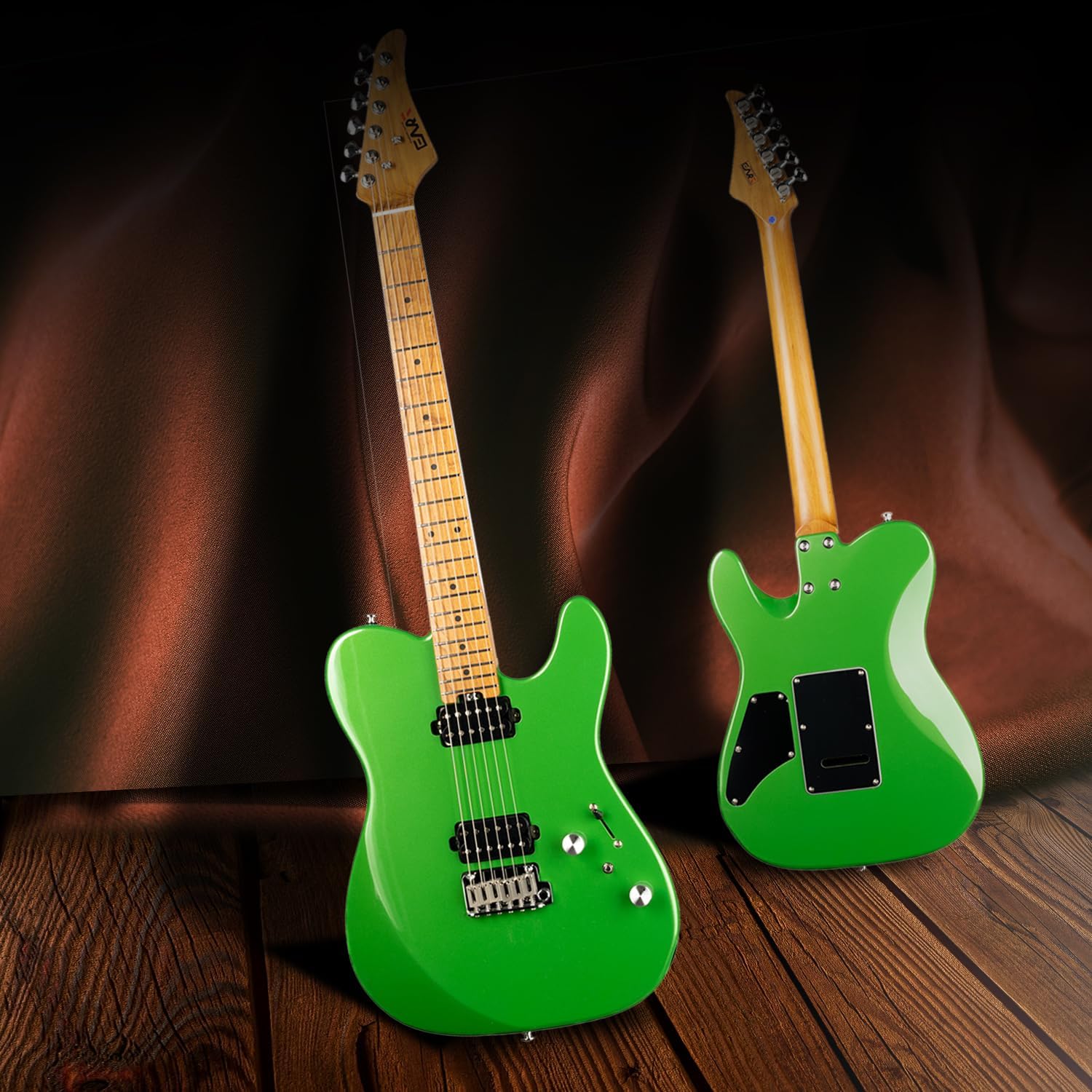 EART TL-380 Professional Electric Guitar for Versatile Players | Roasted Maple Neck & Fingerboard, Humbuckers with Coil-Split, Stainless Steel Frets, Gloss Finish