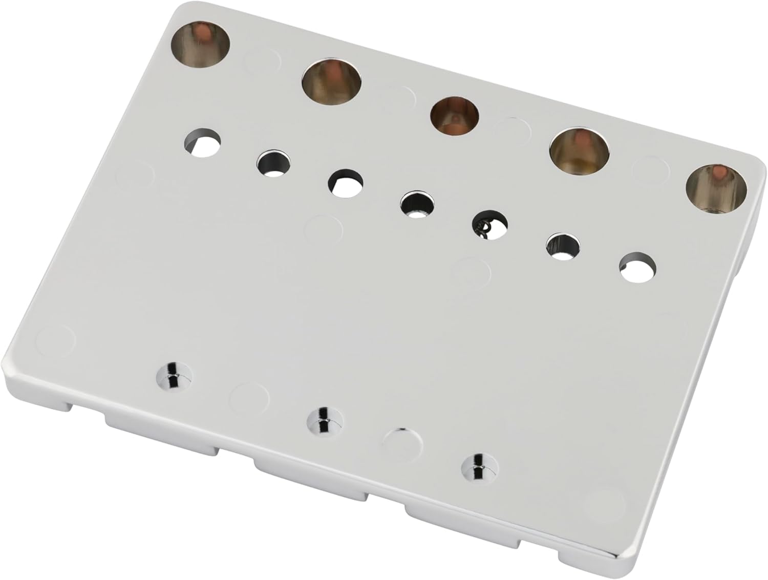 Fender HiMass String-Through 4-String Bass Bridge Assembly With Brass Saddles, Chrome