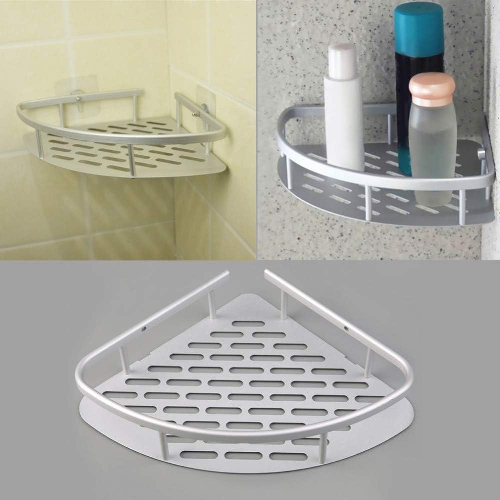 Bathroom Corner Stand Aluminum Bathroom Corner Shelf Shower Wall Mount Corner Shelf Holder Bathroom Accessories Storage Organizer Tool Storage Basket