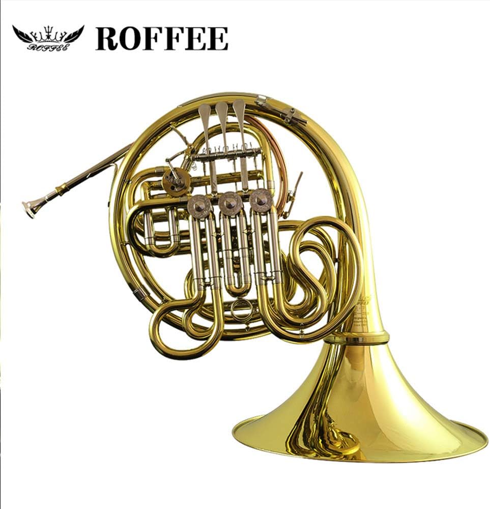 Y60 Symphony Orchestra Brass Gold Lacquer F Tone Bb 4 Key Double French Horn