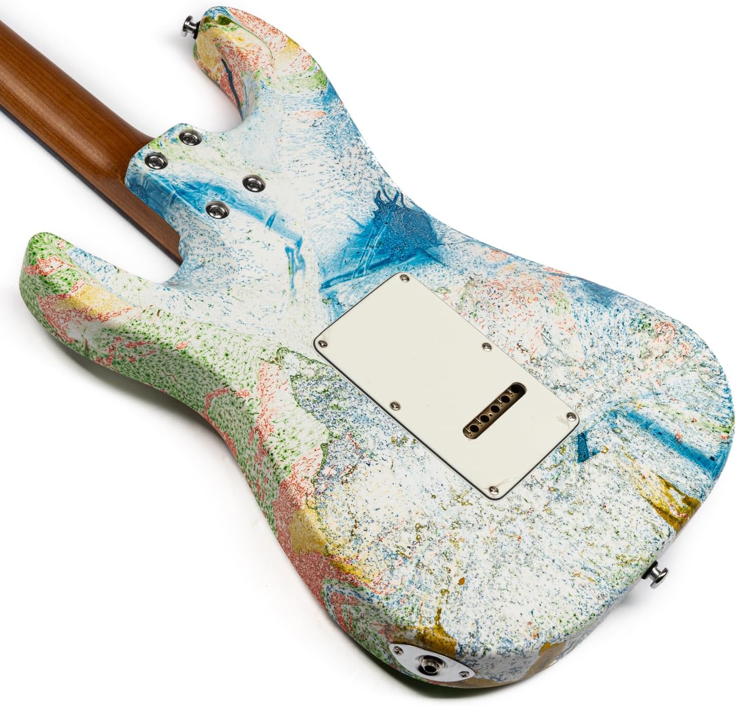 EART 6 String Solid-Body Electric Guitar NK-TCS-HLA Classic Tone with Roasted Mahogany Body,Handmade Lacquer Art,Right