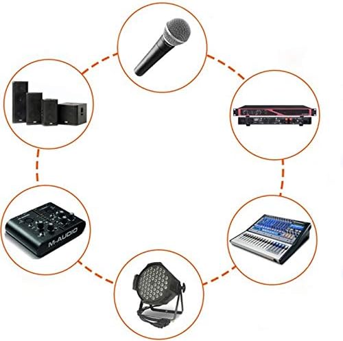 Davitu Electrical Equipments Supplies - 100pcs XLR Connector Male & Female 3-Pin XLR Mic Microphone Audio Cable Connectors - (Color: Male)