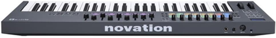 Novation FLkey 49-Key USB MIDI Keyboard Controller for FL Studio Bundle with Kaces Stretchy Keyboard Dust Cover and Hosa Mid-310 Midi cable 10'