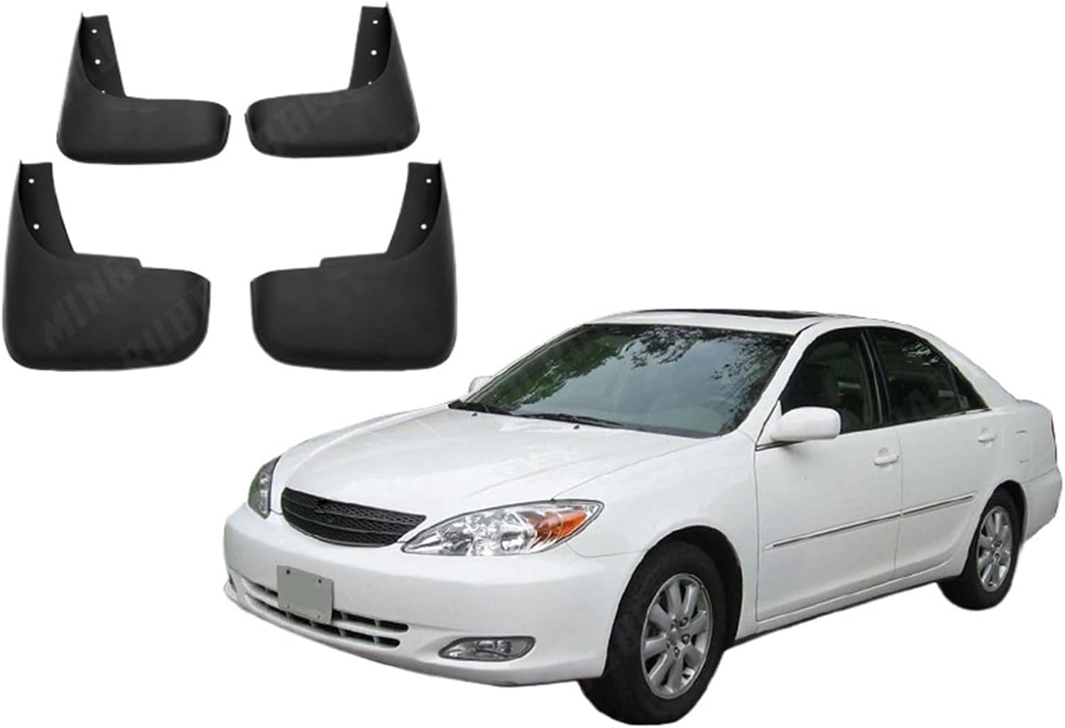 Front Rear Car Mudflap Compatible with Toyota Camry XV30 XV 30 2002-2006 Fender Mud Flaps Guard Splash Flap Mudguard Accessories 2003 04 05