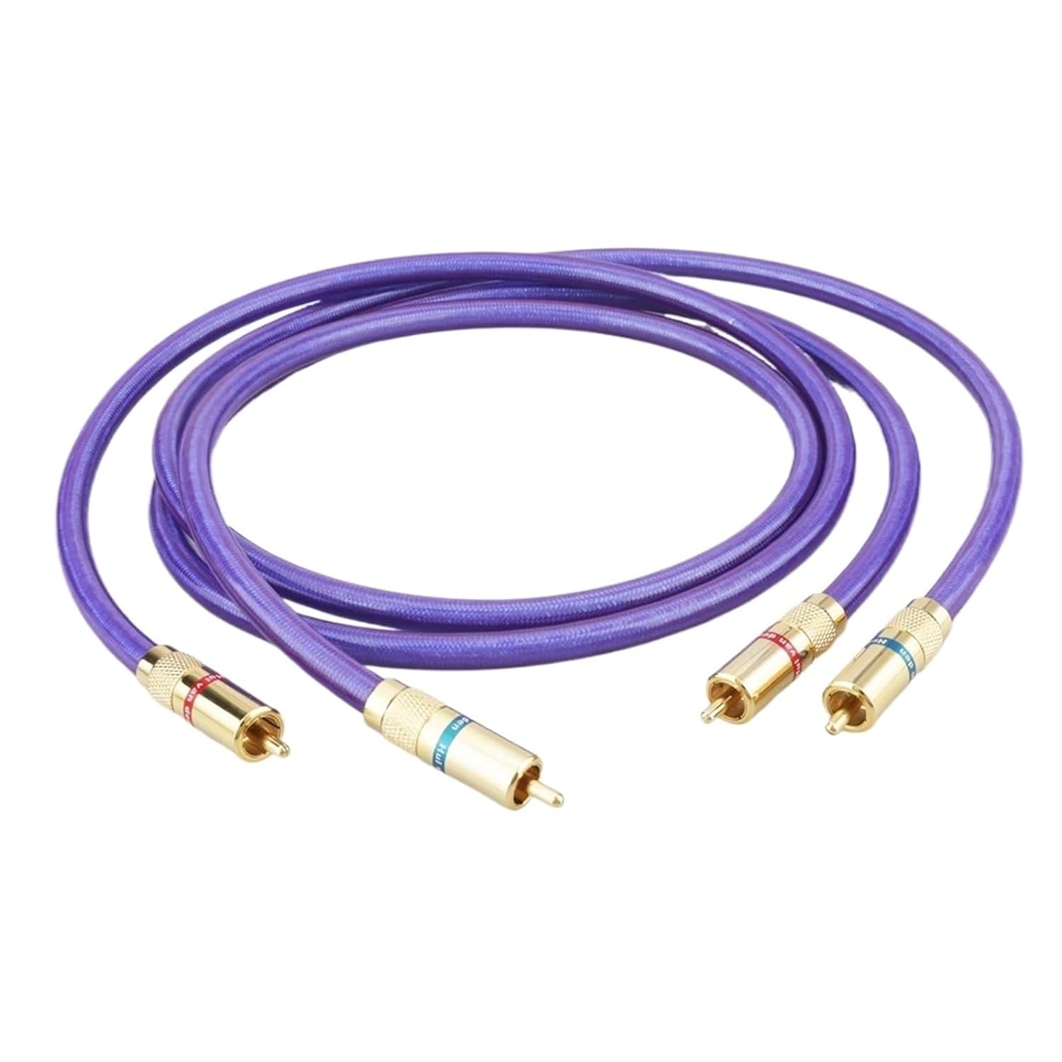 Pair MC-Silver IT 65 RCAA Audio Interconnect Cable Gold Plated RCAA Plug High Fidelity Sound Quality(1m)