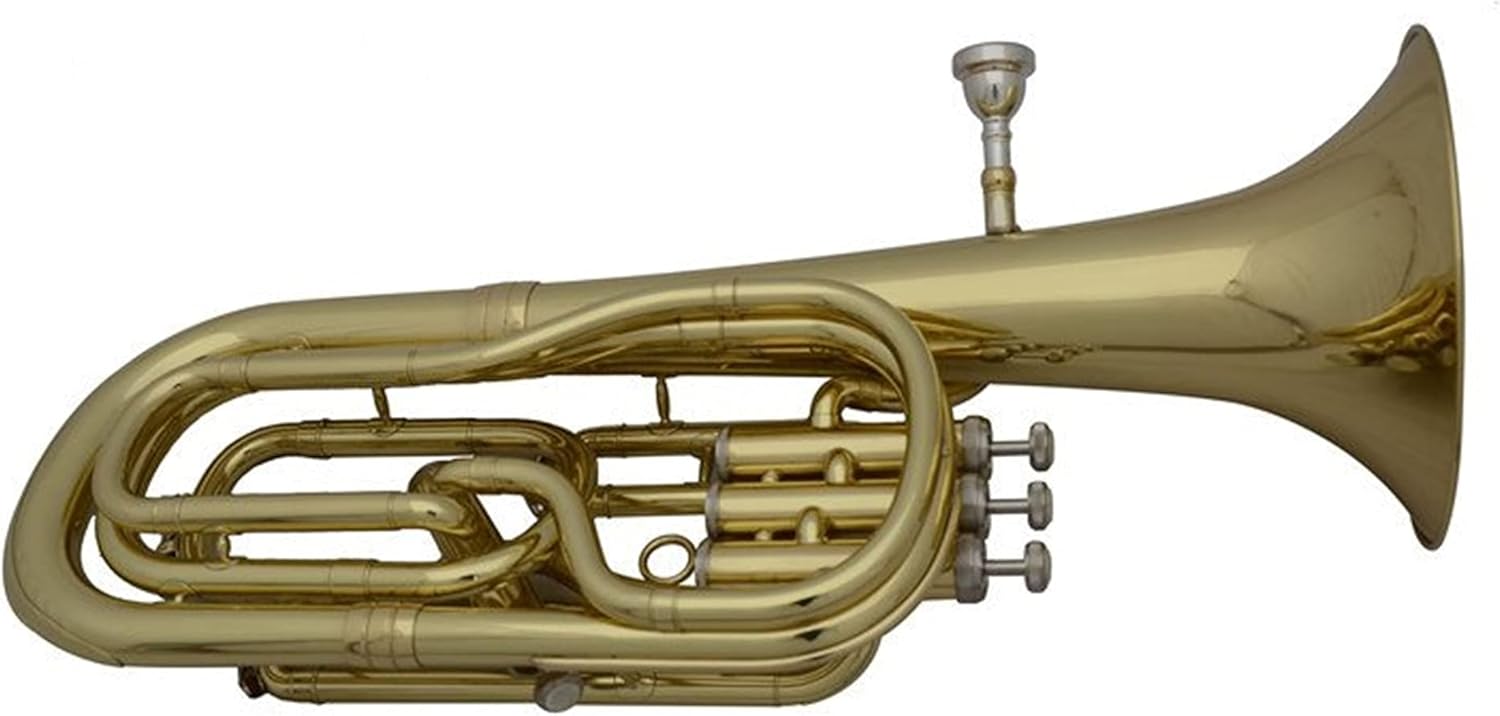 Professional Golden Euphonium Three Vertical One Oblique Button Euphonium Student Euphonium