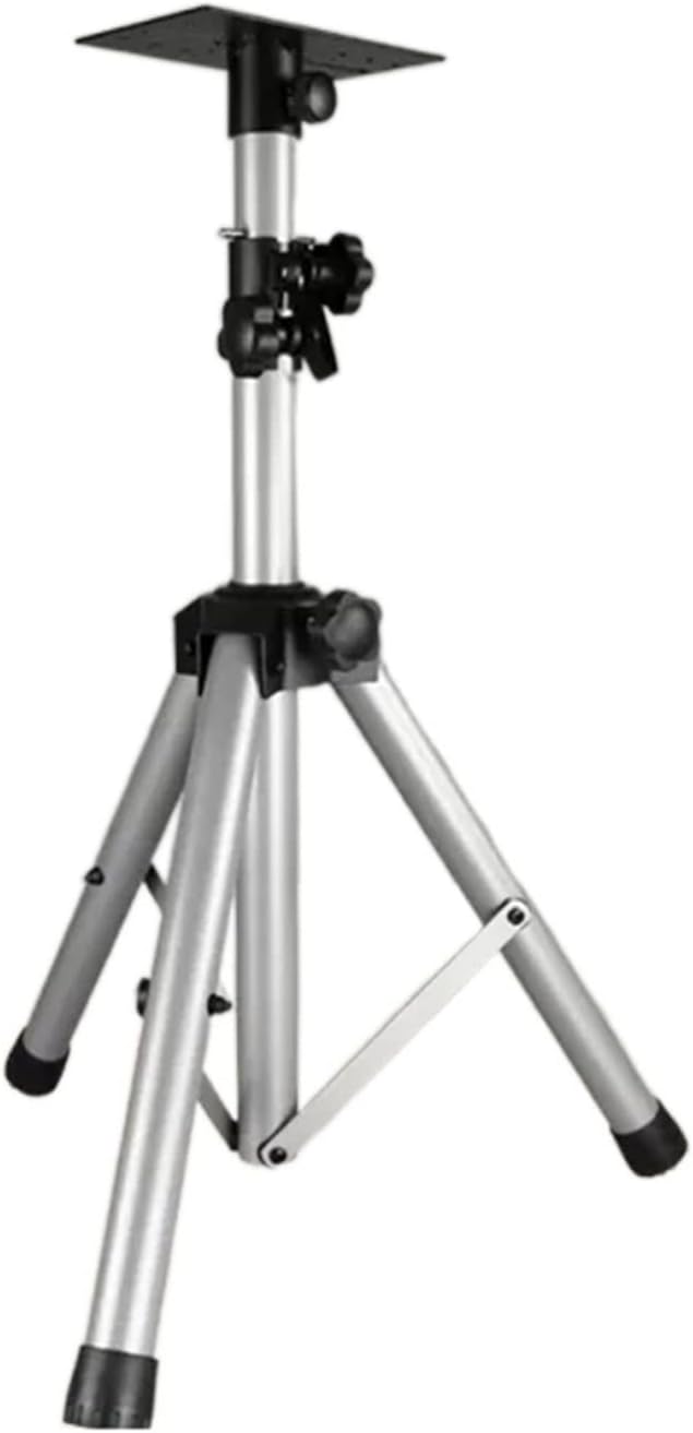 Speaker Stand Audio Bracket Speaker Tripod Bracket Floor All Metal Thickened Professional Audio Tripod KTV Stage Tray Shelf Speaker Mounts and Media Stands(Low Silver 605-100KG)