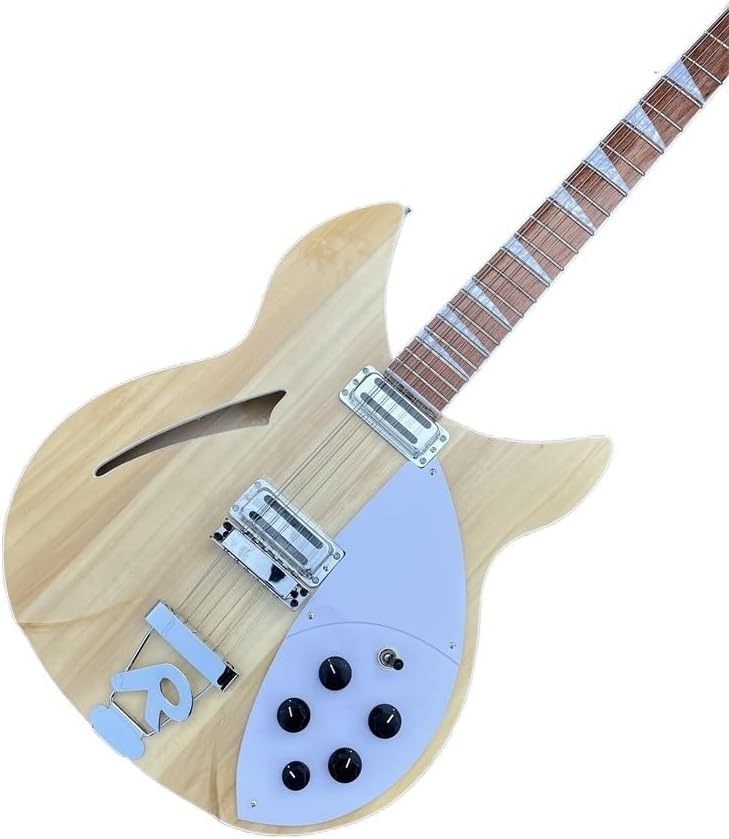 Custom 12 String Electric Guitar 360 Basswood Body Rosewood Fretboard 'R' Tailpiece Natural Color