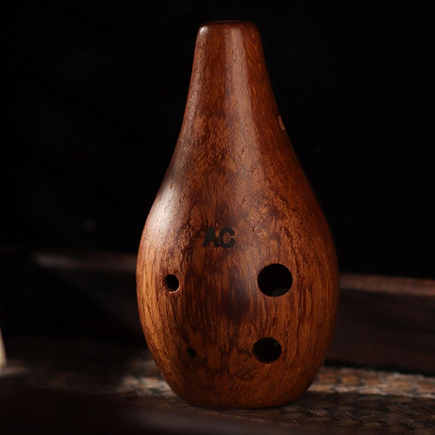 Professional 6-Hole Alto C-Tune Ocarina Six-Hole AC Wooden Ocarina Beginner Anti-Fall Ocarina Wind Instrument Musical Instrument Pottery Flute