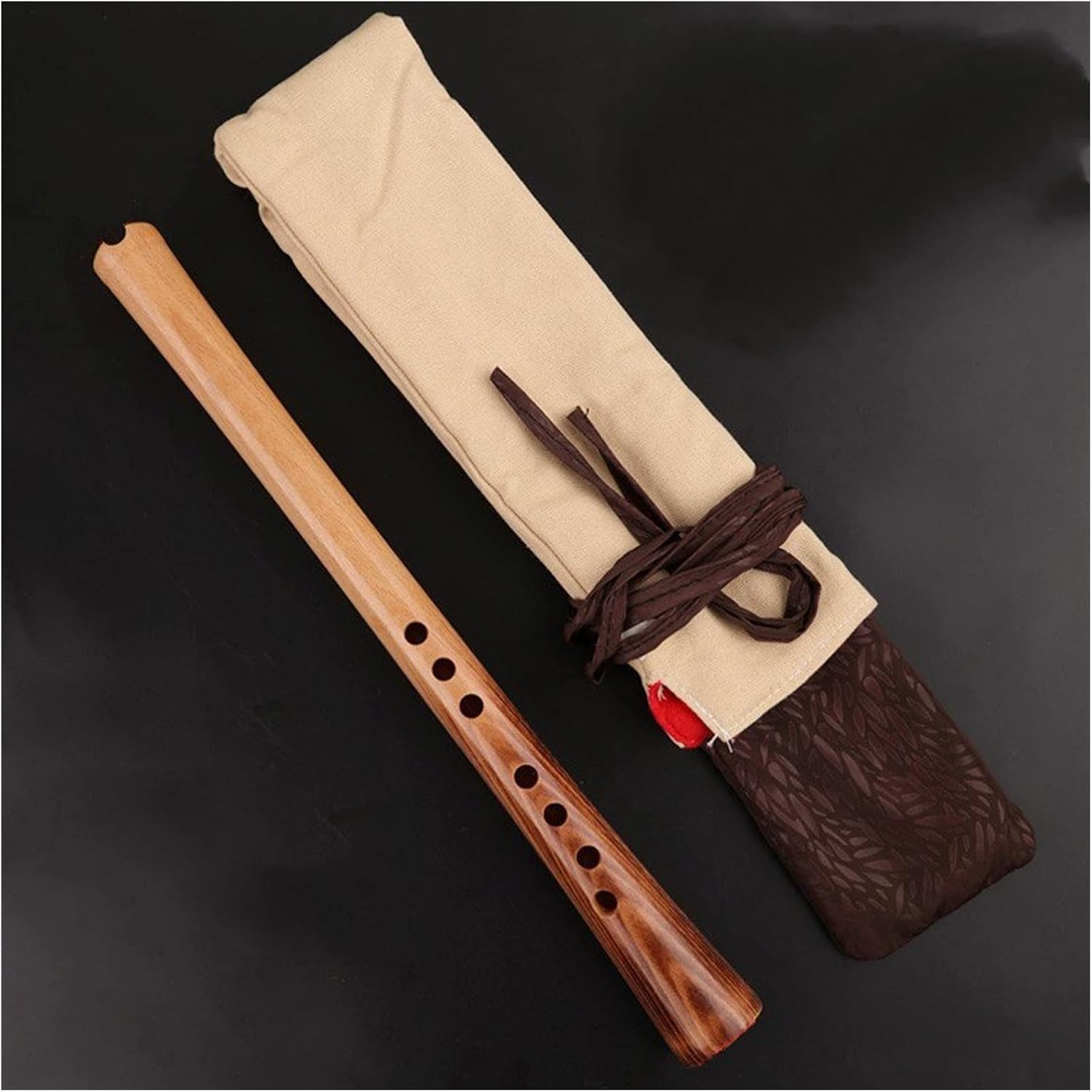 Flute Musical Instrument Vertical Chinese Traditional Handmade Wood Woodwind Instruments Flute Starter Flute (C Key 8 Holes)