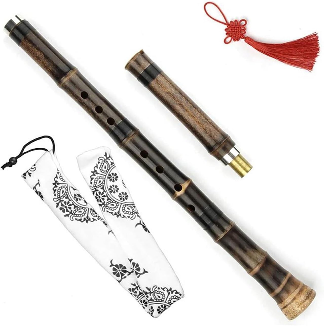 C Bamboo Flute Professional 8 Hole Flute Woodwind Instrument For Beginners(G KEY)
