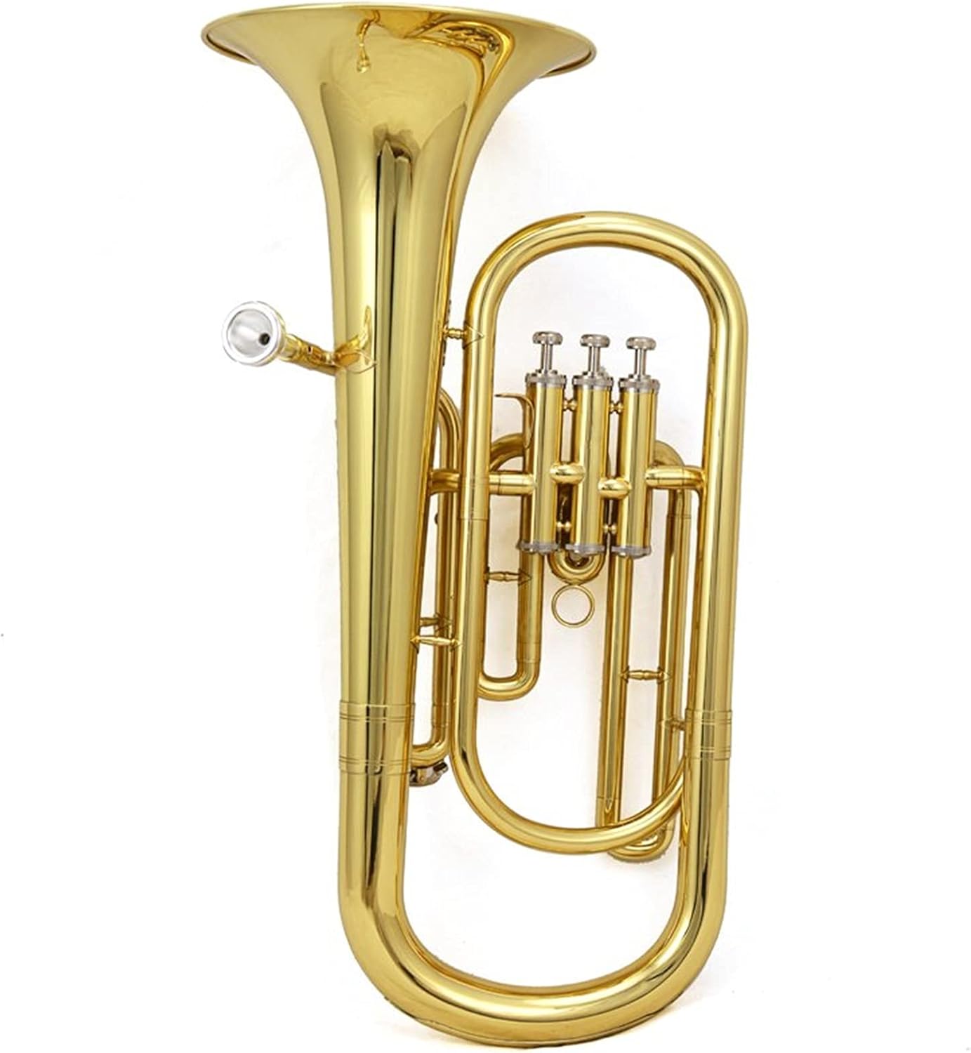 Mid-bass Instrument B Flat Three-Key Trumpet Tambourine Brass Instrument Student Euphonium