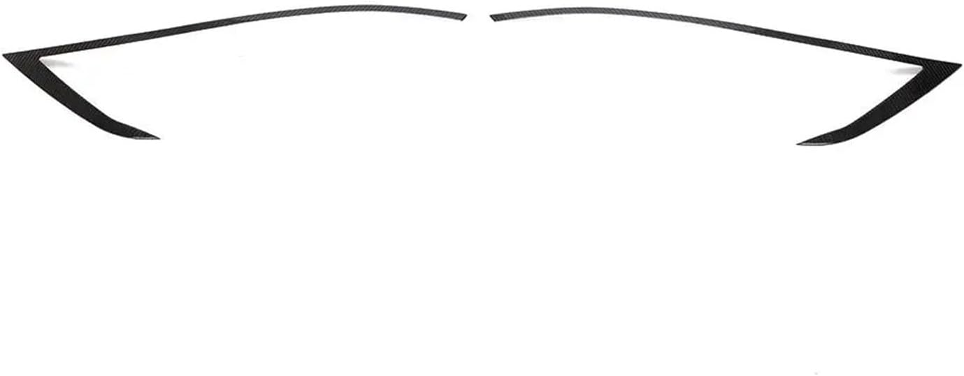 Carbon Fiber Front Headlamp Eyebrow Headlight Eyelids Compatible For Tesla Model S 2016-2020 Car Front Bumper Headlight Eyelids Eyebrow