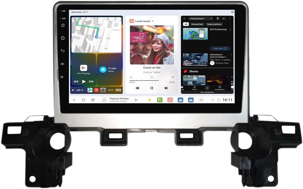 DUDUAUTO DUDU7 Car Stereo Radio for Mazda CX-5 2017-2018 with Carplay & Android Auto 9.5 Inch 2000x1200 2K QLED Touch Screen Head Unit with Bluetooth GPS DSP AM/FM Radio 12G RAM+256G ROM