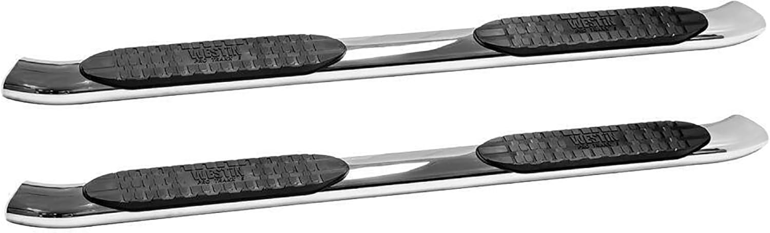 Westin 21-51310 PRO TRAXX 5 Oval Nerf Bars fits 1999-2016 F250 F350 F450 F550 Super Cab Polished Pair