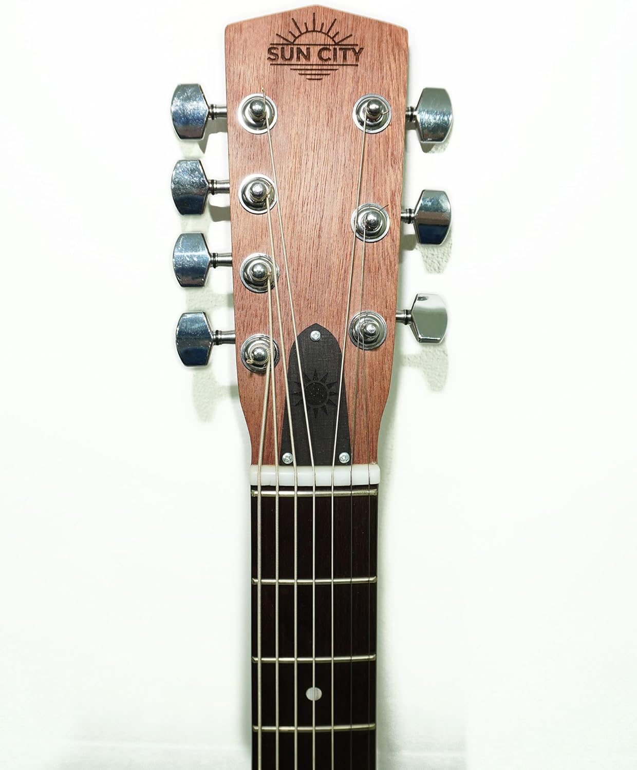 New Acoustic Guitar, Seven 7 String Acoustic Dreadnought Guitar Trembita SunCity made in Ukraine Natural Wood!