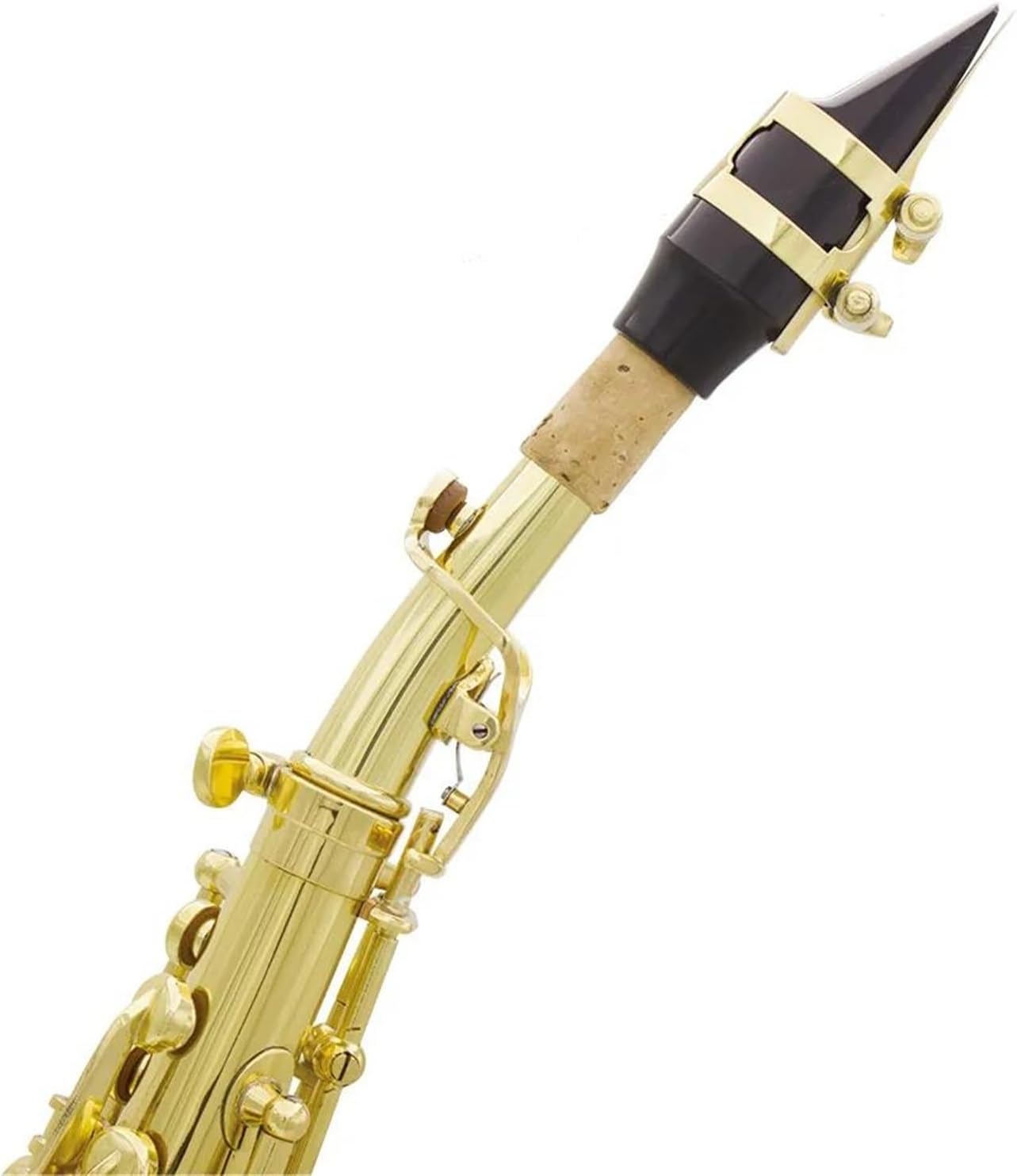 Brass Bb Bend Althorn Treble Saxophone Sax White Buttons Wind Instrument With Case Gloves Belt