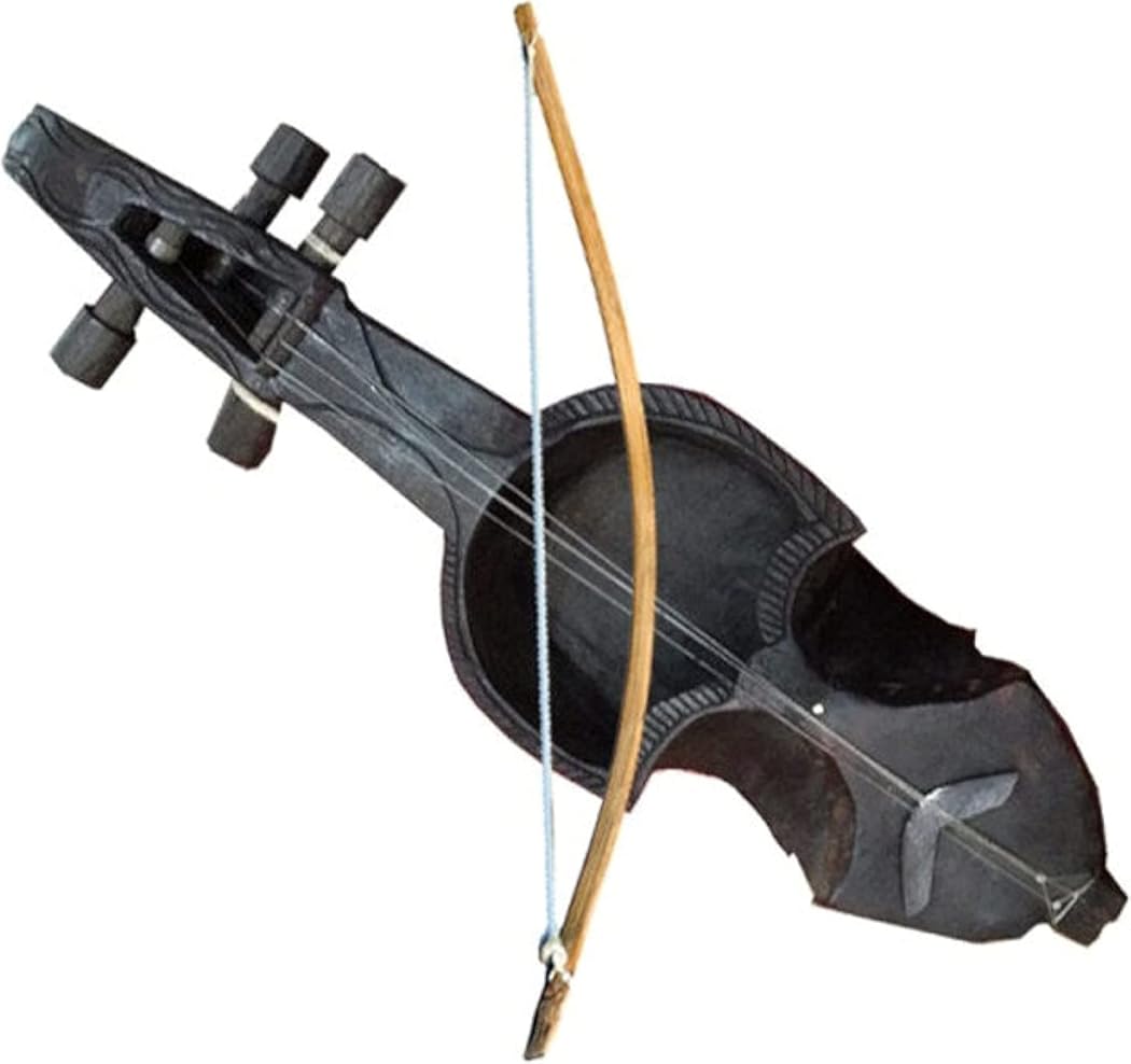 Sarangi Traditional Nepali Folk Musical Instrument Nepali Violin For Live Play 21 Inch Large Gaine Sarangi Made In Nepal Great For Playing Live Professionals, Learn Music & Decorations