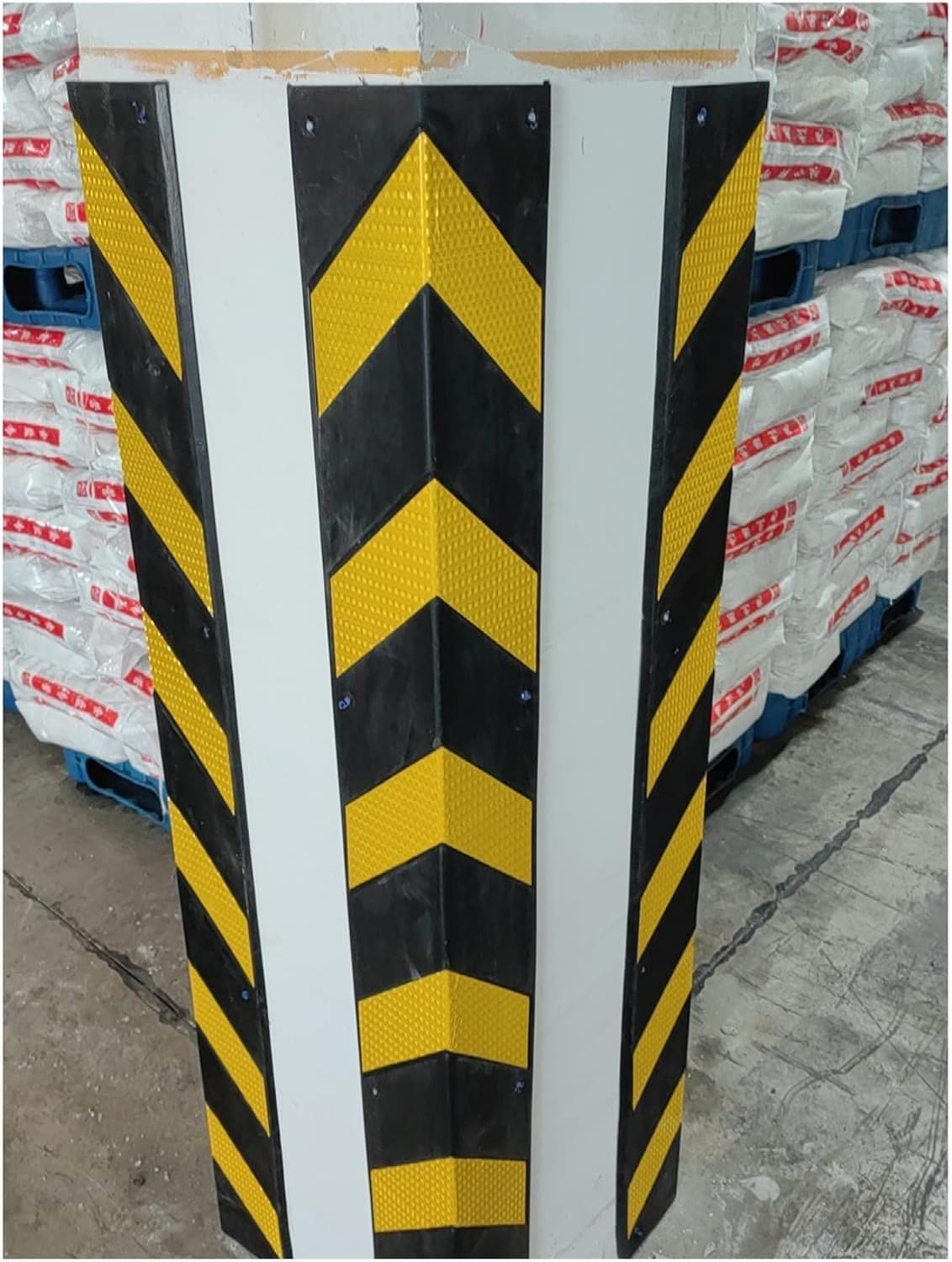 Rubber Corner Protector Car Parking Protector Wall Corner Guard for Parking Garages,1cm Thick Wall Corner Rubber Column(15pcs-150cm)