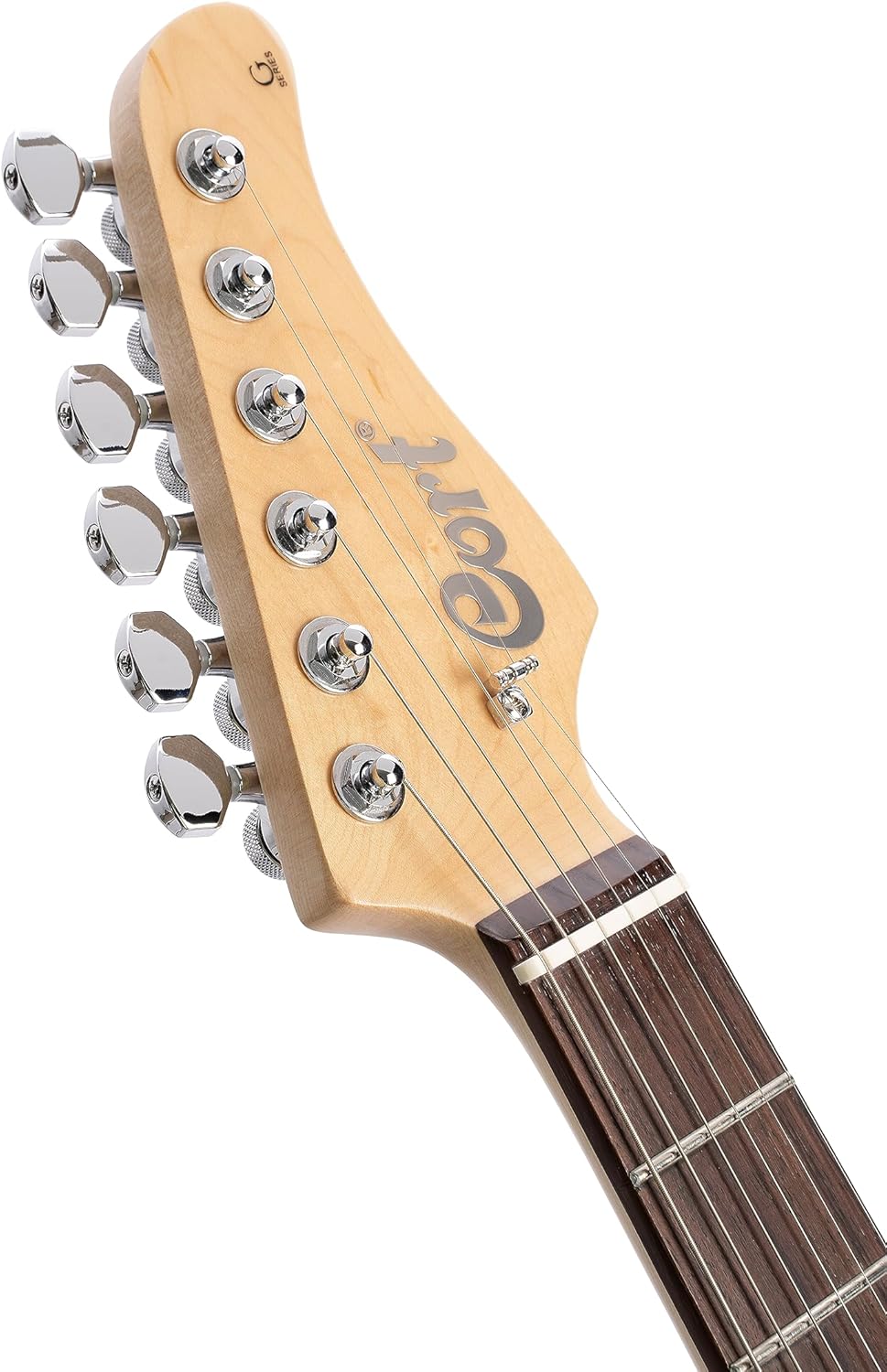 Cort 6 String Solid-Body Electric Guitar, Right, Amber, Full (G280SELECTAM)