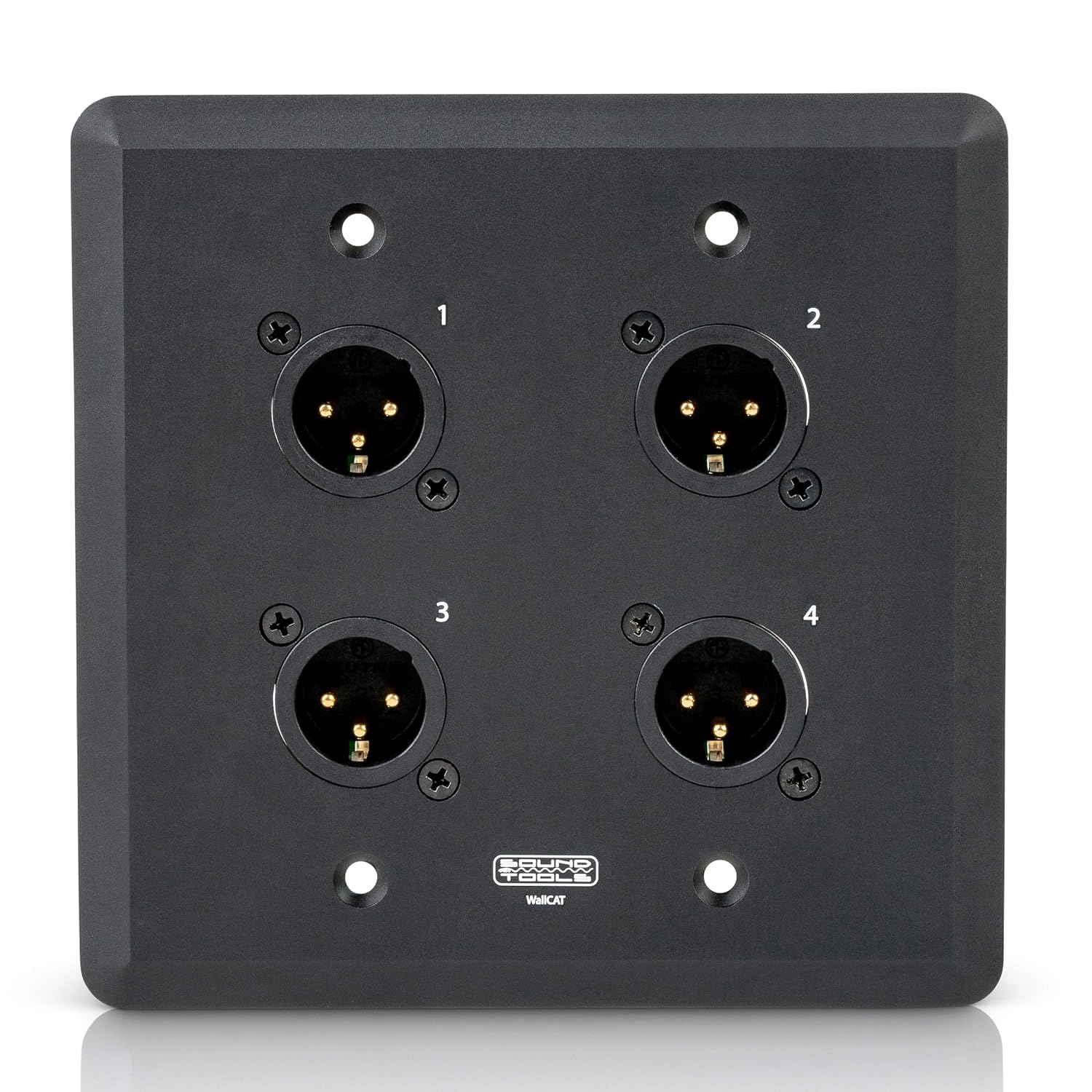 Sound Tools Wall CAT MX-B (Male, Black) - Audio Over Shielded CAT Cable. Capable of Sending Analog Audio, DMX, Clear-Com and AES.