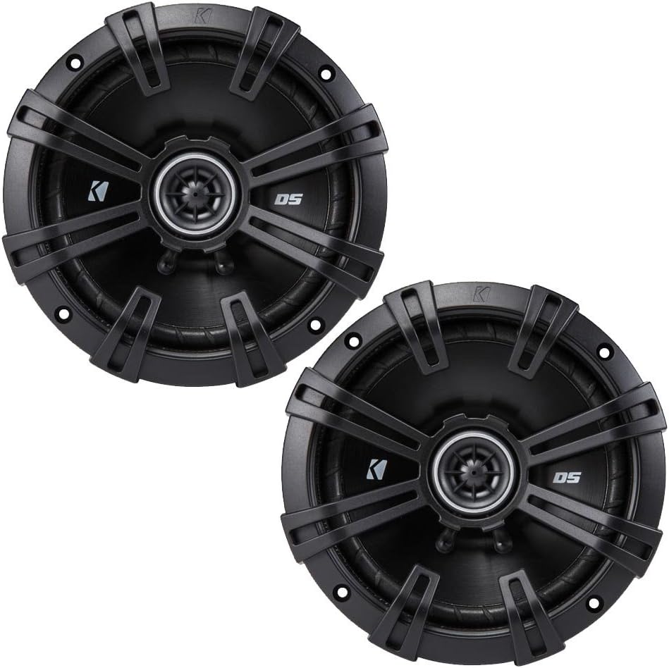 KICKER DSC670 6.75-Inch (165mm) Coaxial Speakers, 4-Ohm (Pair)