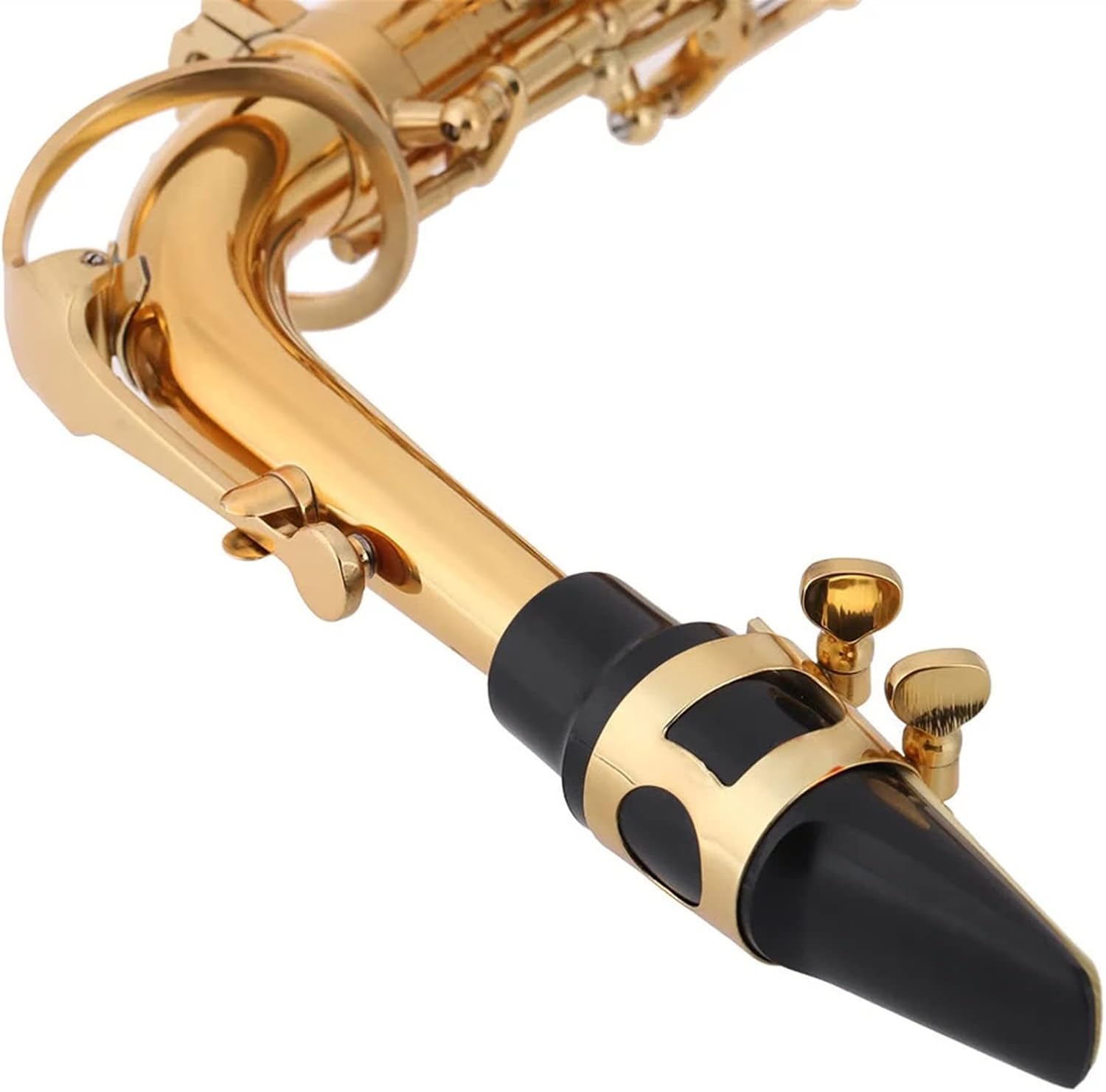 EB Alto Saxophone Brass Lacquered Gold E Flat Alto Sax Woodwind Instrument (Color : 2)