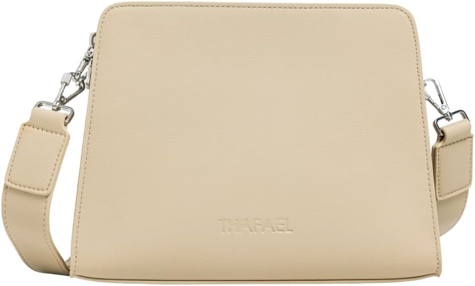 La Trotteuse Anti-Theft Crossbody Travel Bag – Vegan Leather, Medium Size