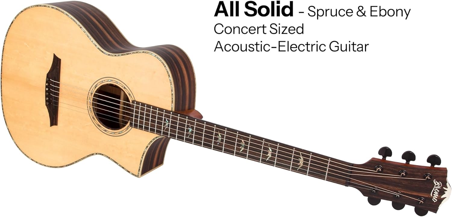 Bromo BAR 5CE All-Solid Cut-A-Way Acoustic/Electric Guitar